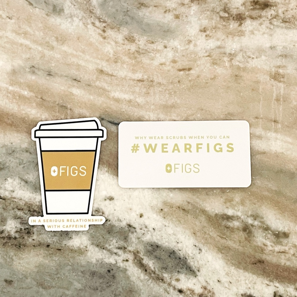 Two figs sticker set